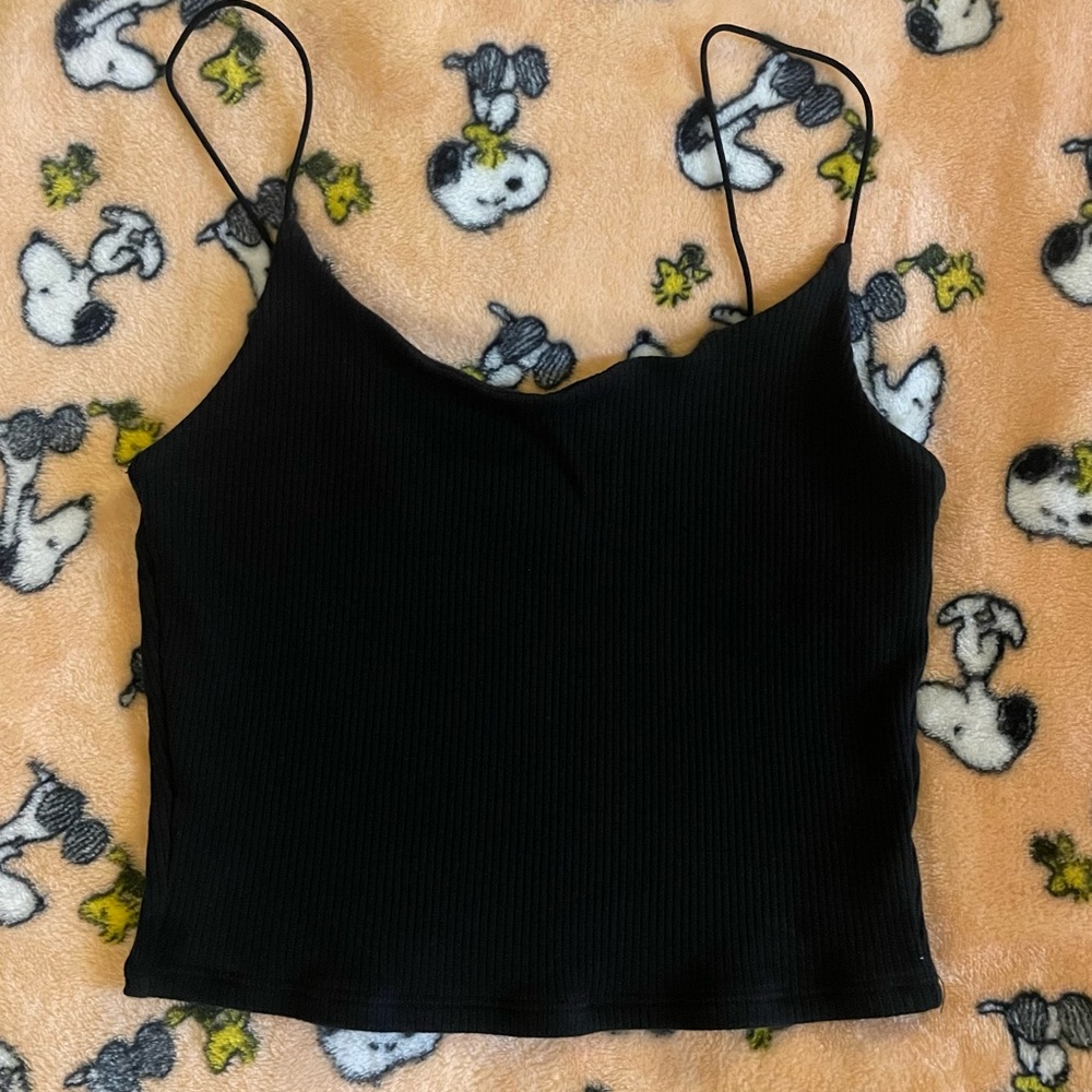 Garage Black Camisole Crop Top